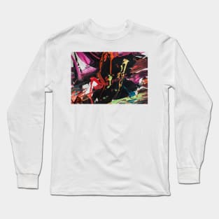 Painted Texture Background - Art Theraphy Long Sleeve T-Shirt